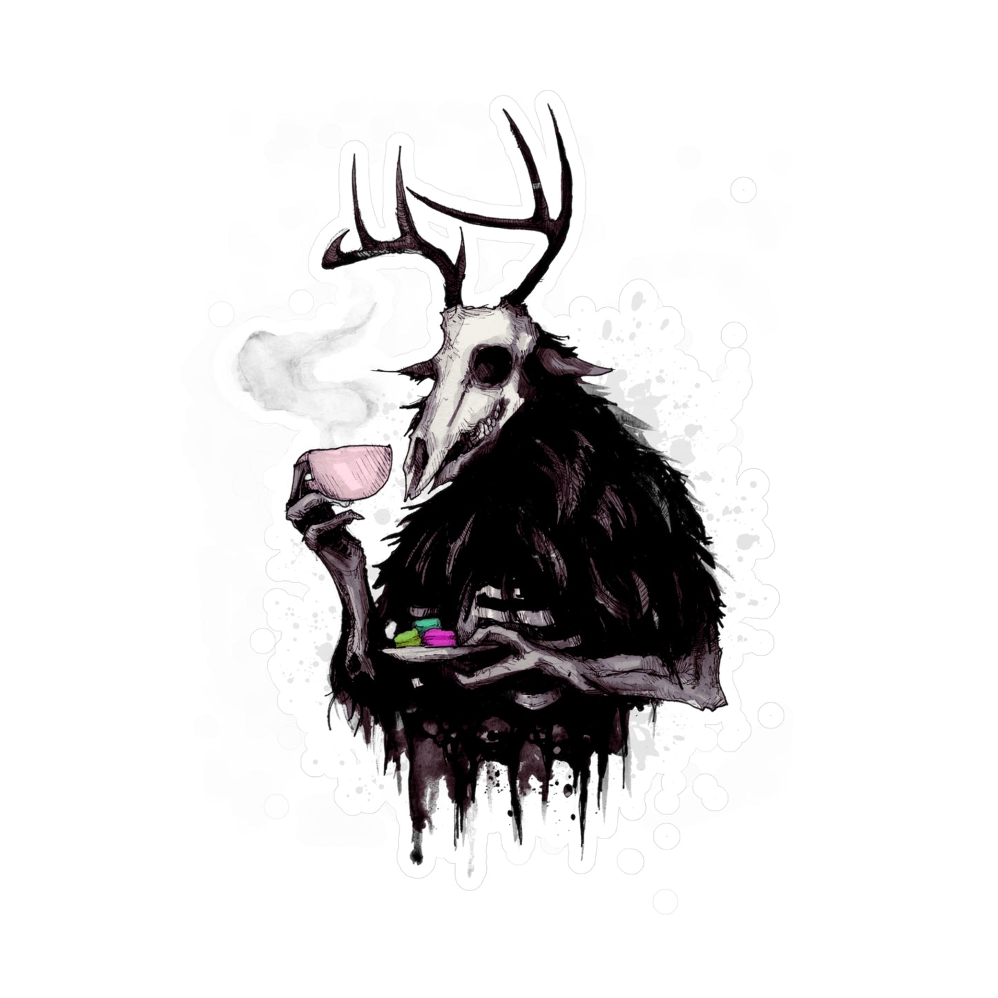 Tea Time Kiss-Cut Vinyl Decal