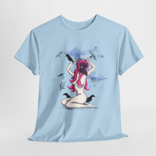 Plague Doctor Pinup Unisex Heavy Cotton Tee