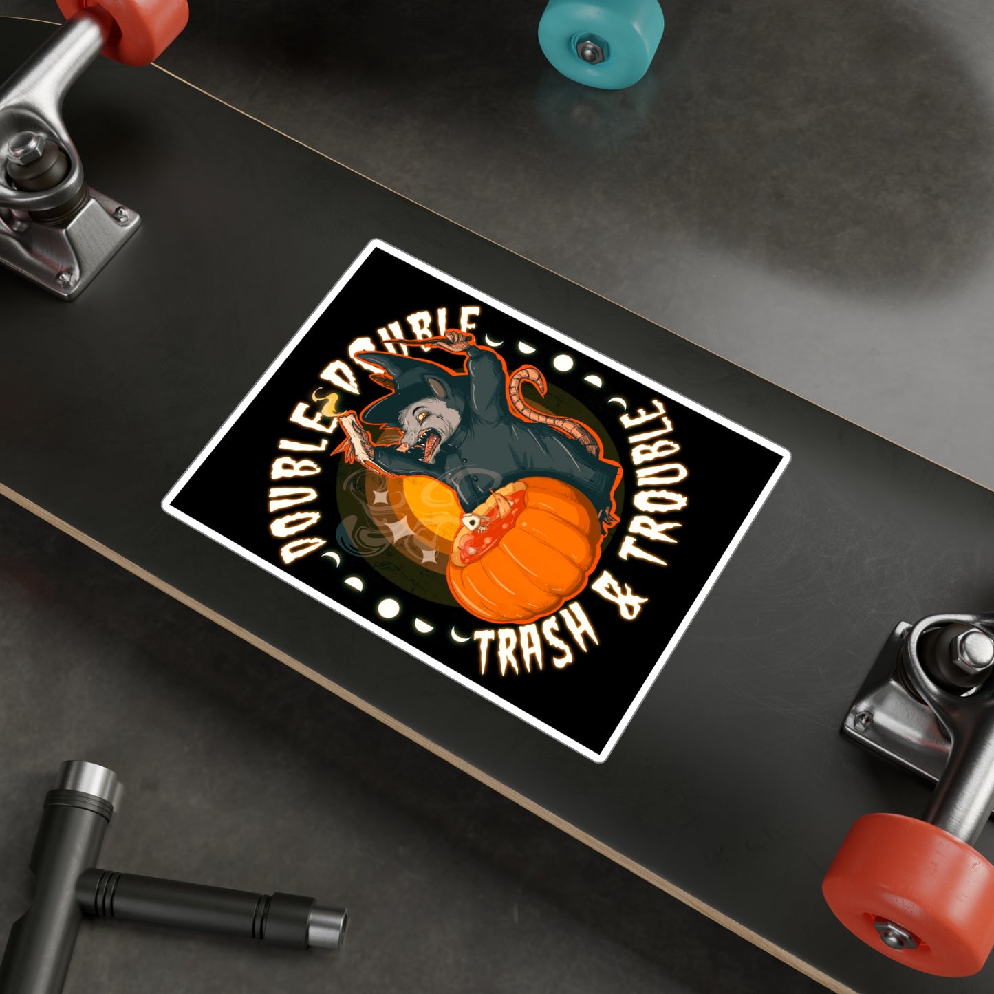 Opossum Witch Kiss-Cut Vinyl Decal
