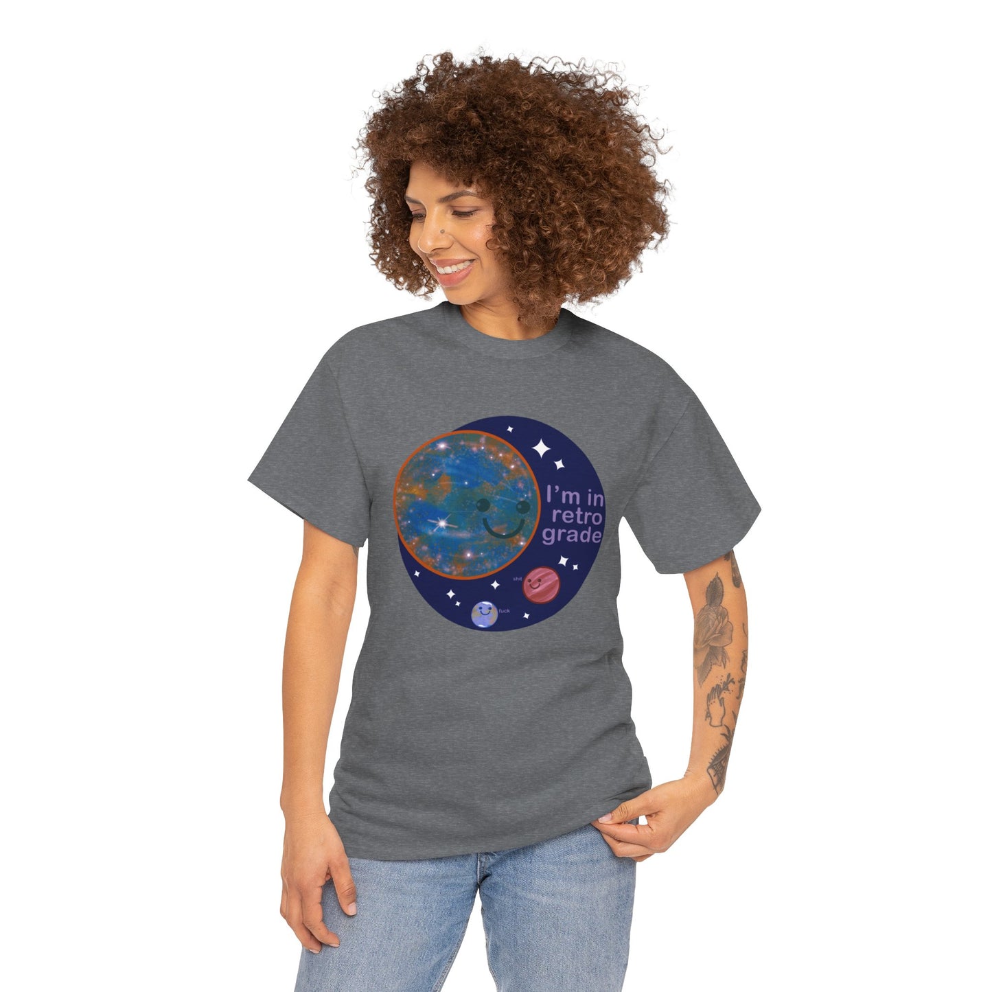 Mercury In Retrograde Unisex Heavy Cotton Tee