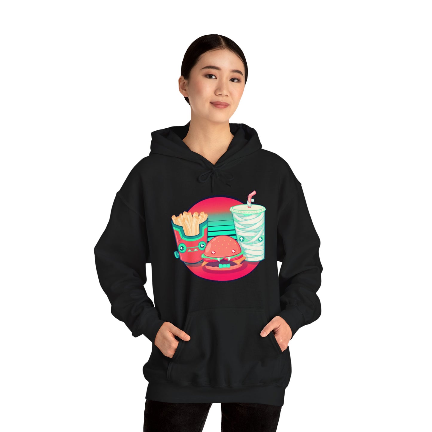 Spooky Fast Food Unisex Heavy Blend Hooded Sweatshirt