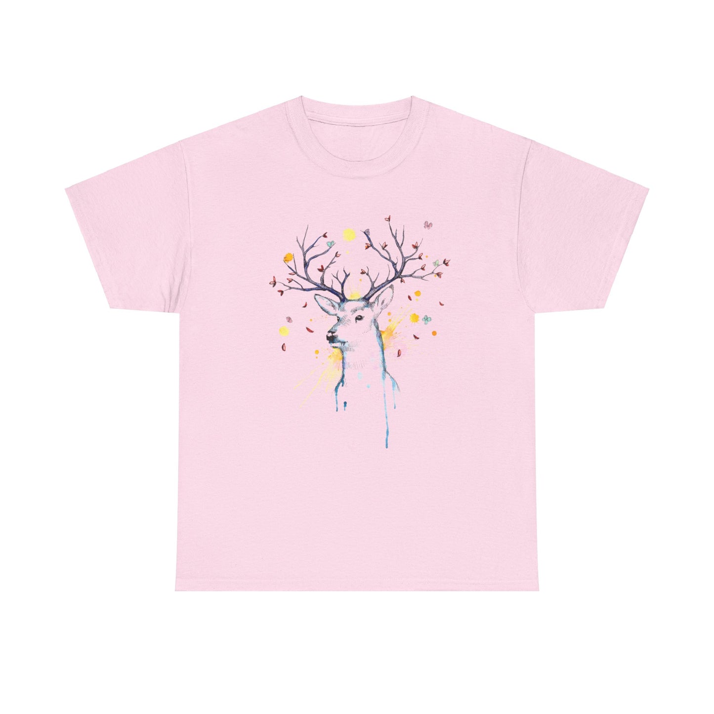 Tree Deer Unisex Heavy Cotton Tee