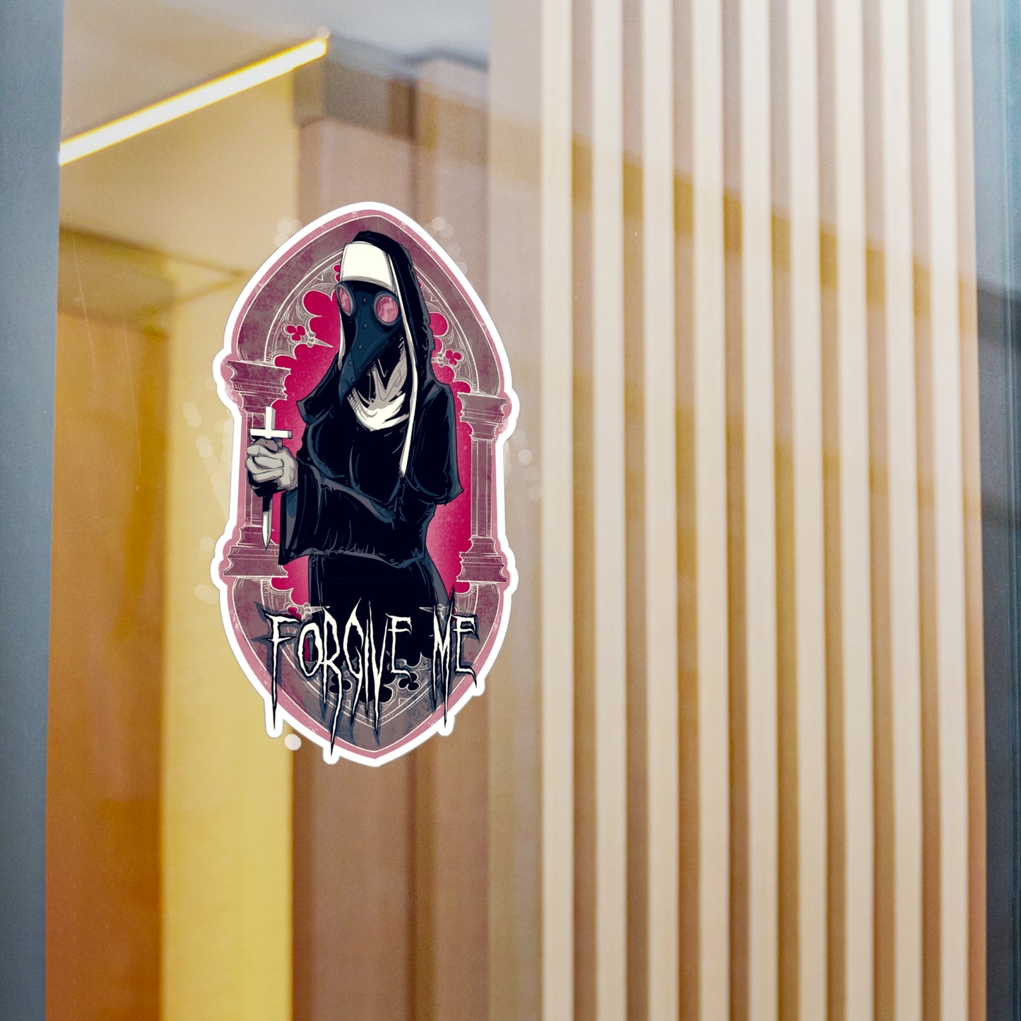 Forgive Me Kiss-Cut Vinyl Decal