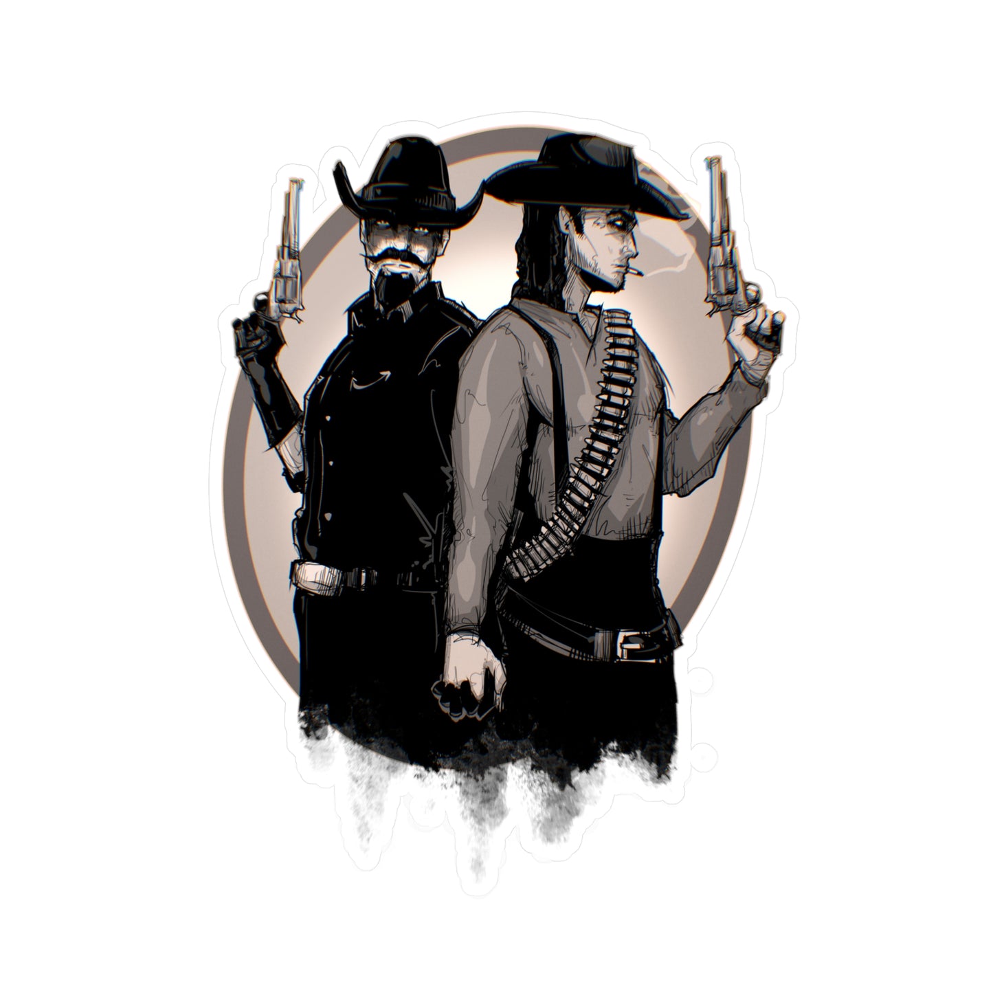 Bounty Hunter Lovers Kiss-Cut Vinyl Decal