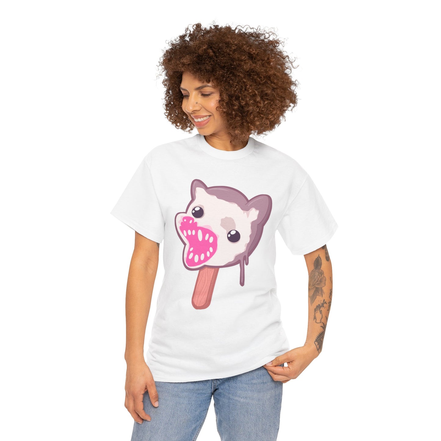 Opossum Popsicle Unisex Heavy Cotton Tee
