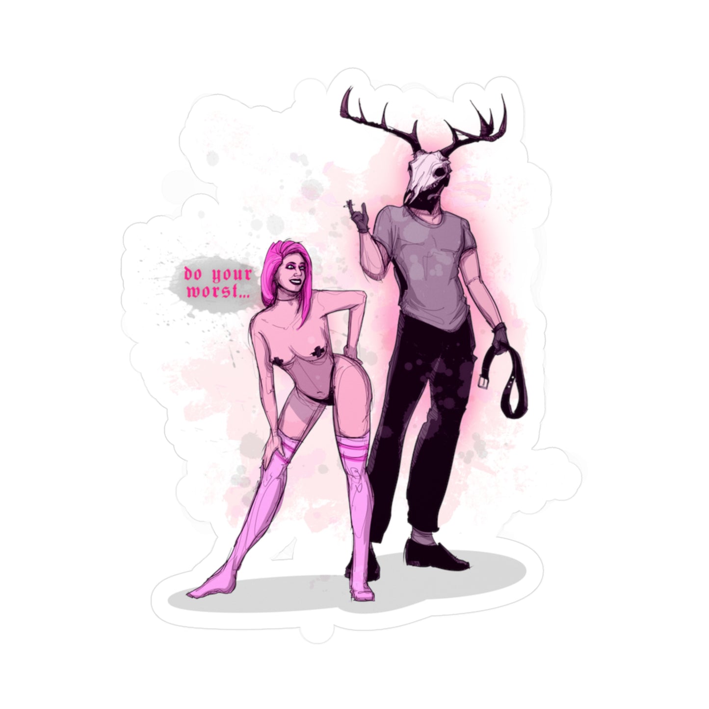 Deer Daddy Series 10: Do Your Worst Kiss-Cut Vinyl Decal