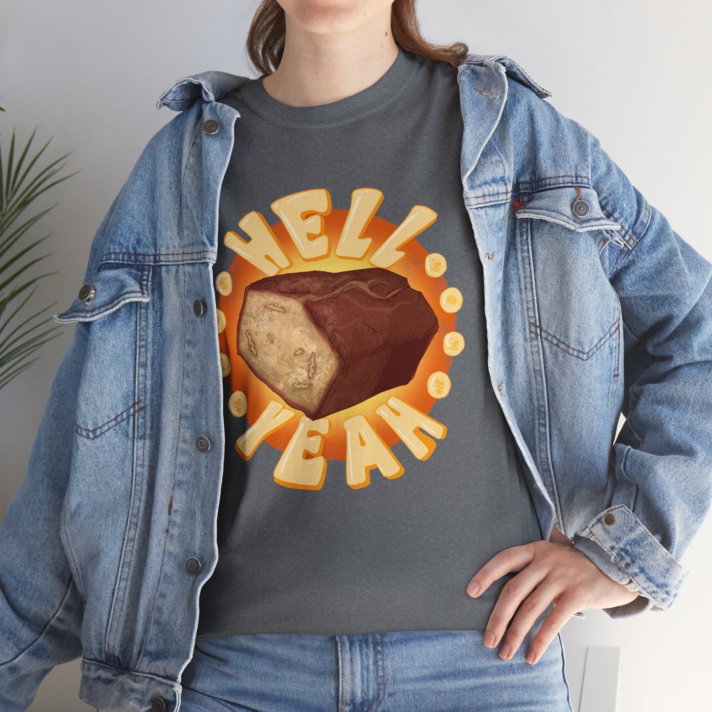 Banana Bread At Work Unisex Heavy Cotton Tee