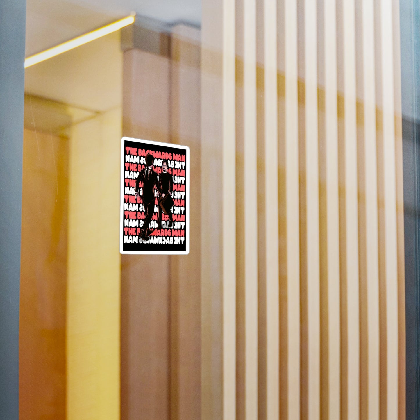The Backwards Man Kiss-Cut Vinyl Decal