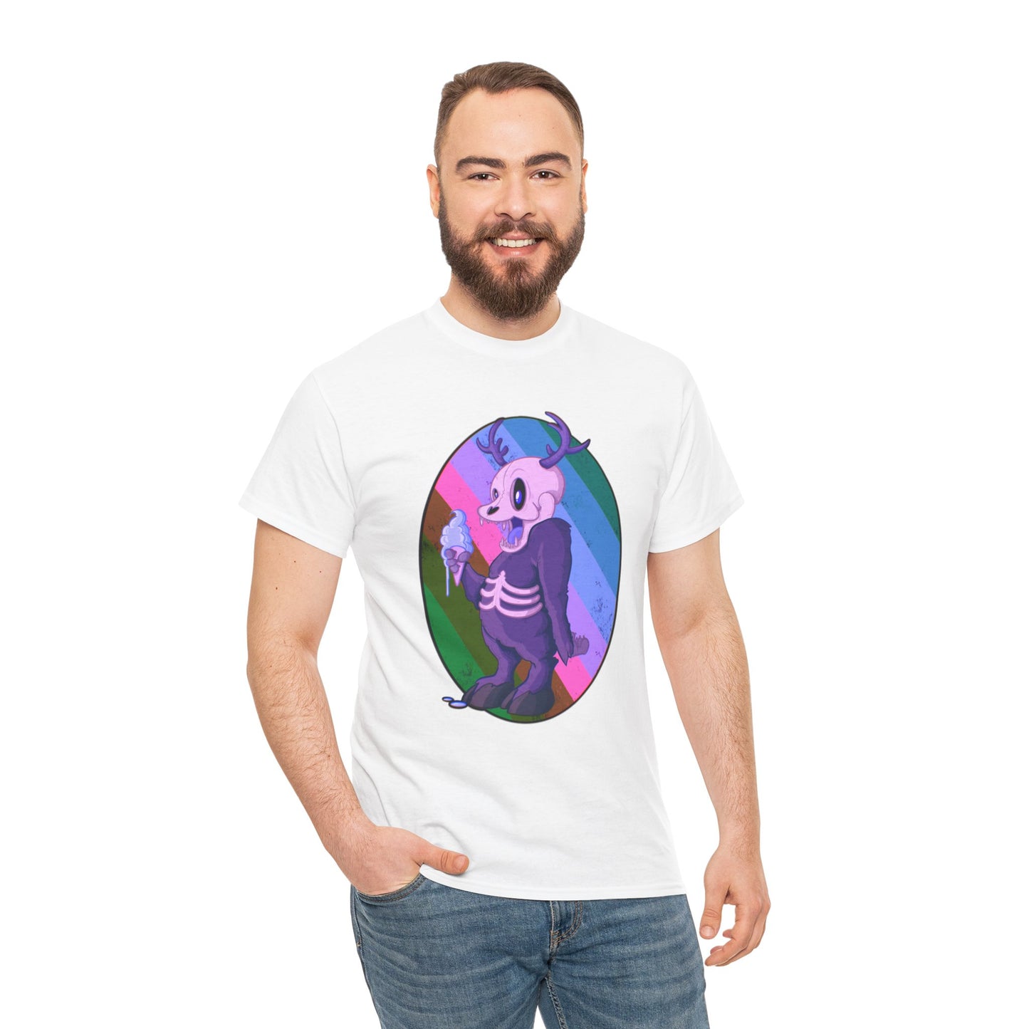 Monster Ice Cream Unisex Heavy Cotton Tee