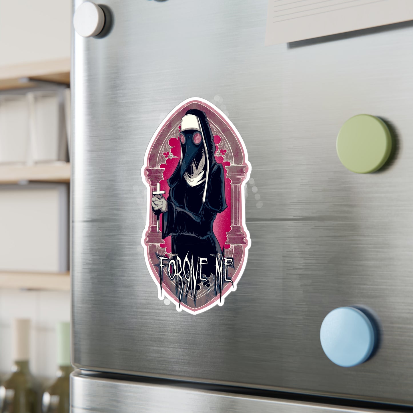 Forgive Me Kiss-Cut Vinyl Decal