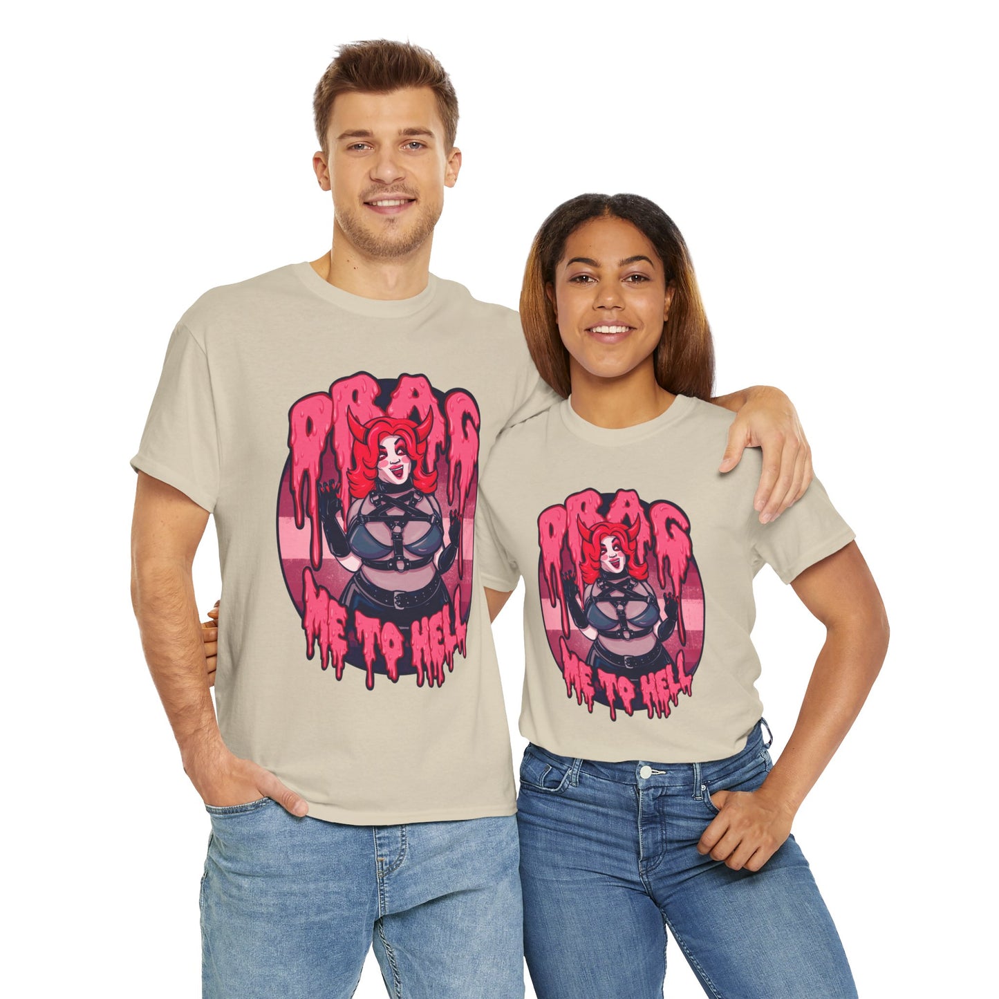 Drag Me To Hell Unisex Heavy Cotton Tee
