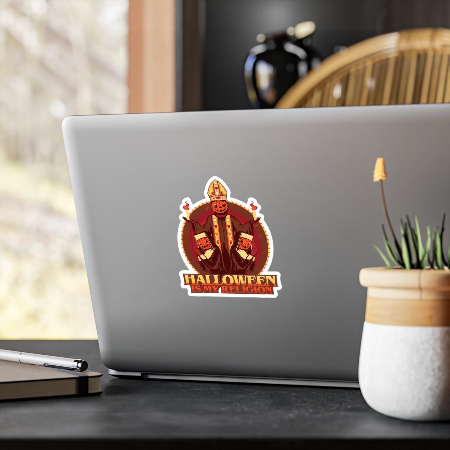 Halloween Is My Religion Kiss-Cut Vinyl Decal