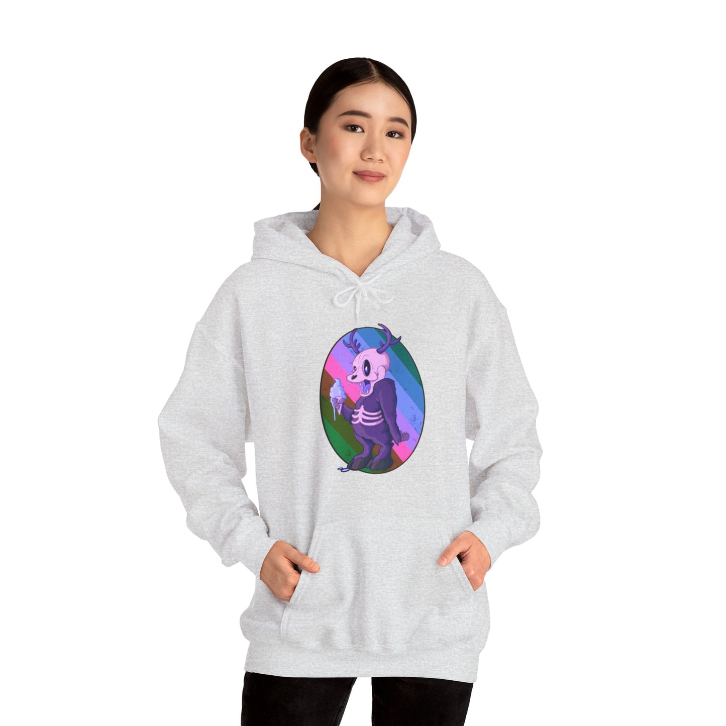 Monster Ice Cream Unisex Heavy Blend Hooded Sweatshirt