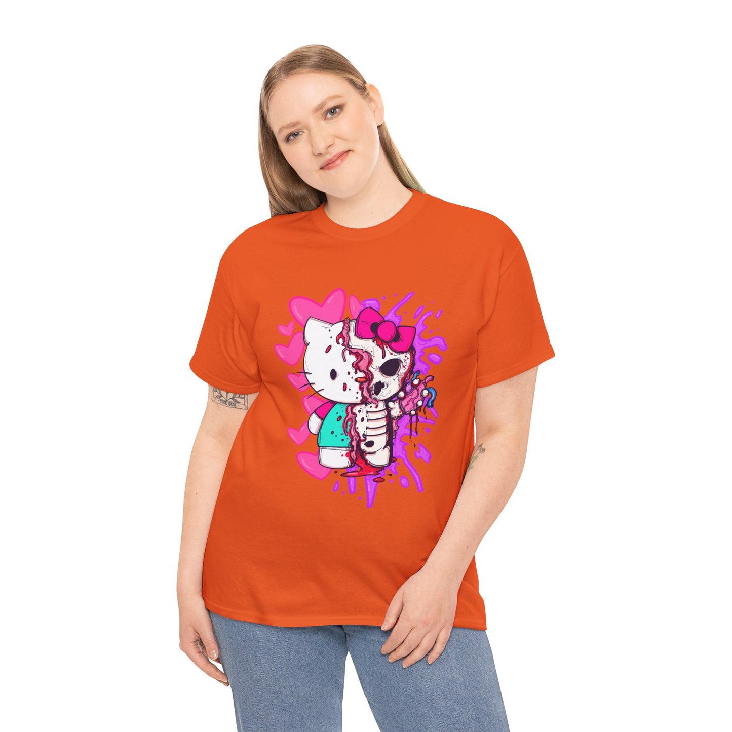 Zombie Kitty Unisex Heavy Cotton Patreon Tee