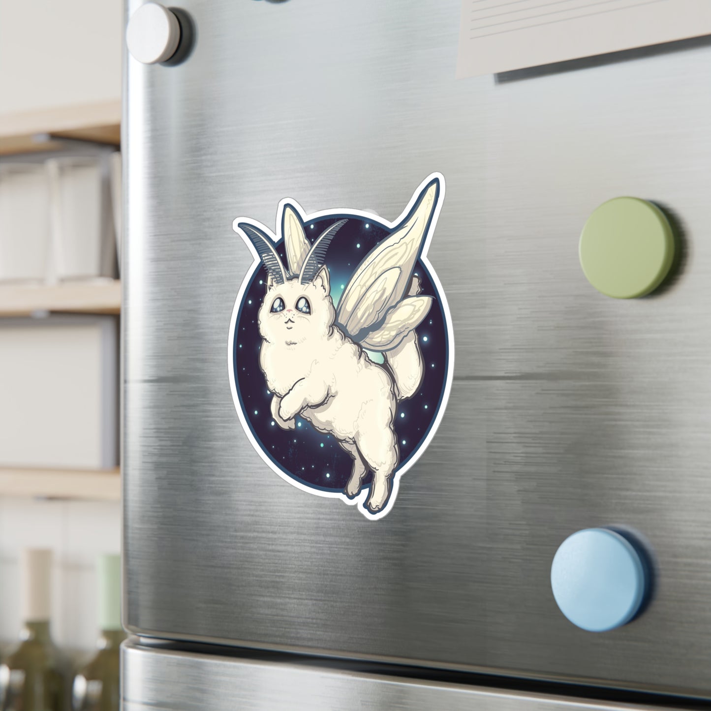Kitty Moth Kiss-Cut Vinyl Decal