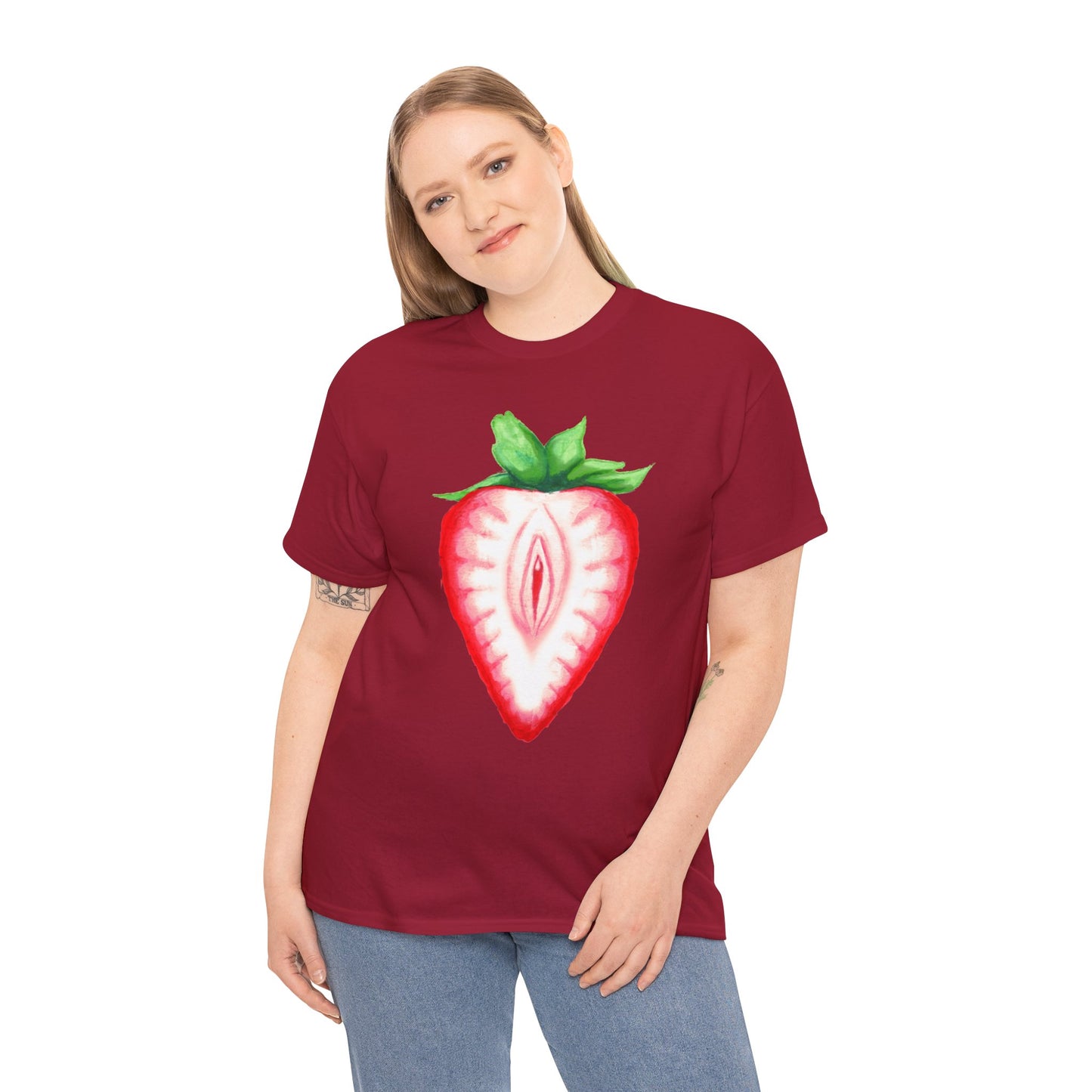 Juicy Strawberry Unisex Heavy Cotton Tee
