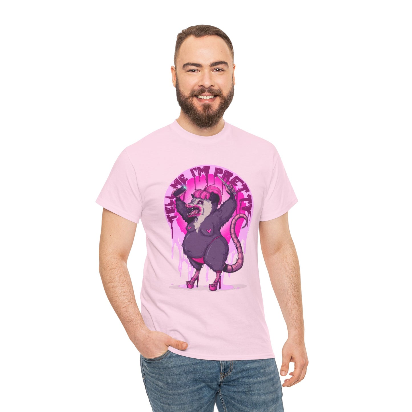 Pretty Opossum Unisex Heavy Cotton Tee