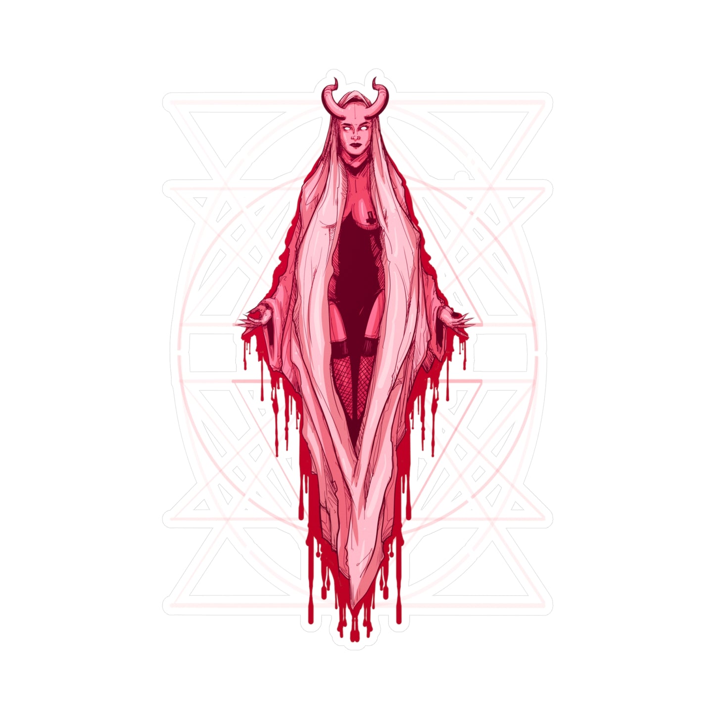Vagina Mary Kiss-Cut Vinyl Decal