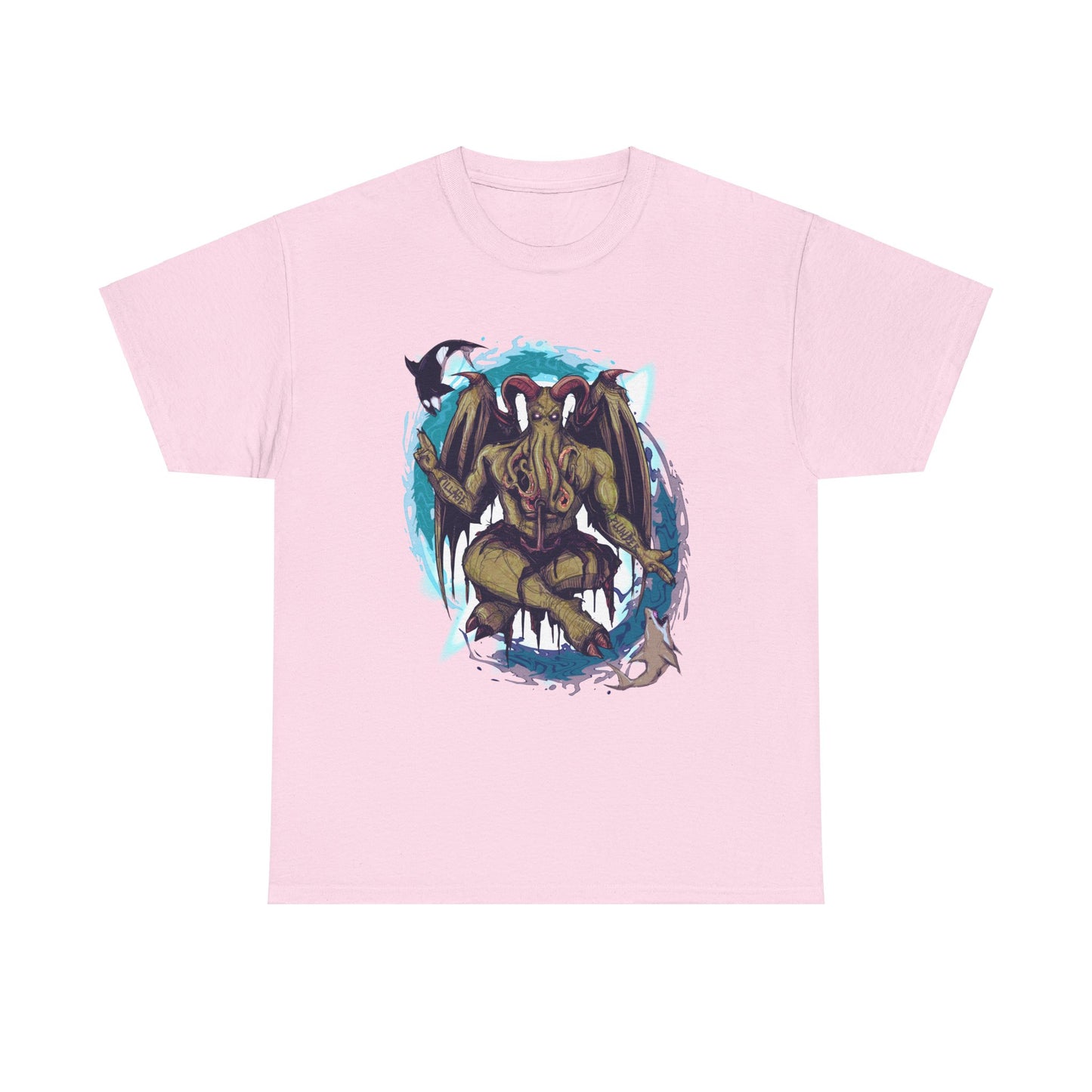 Baphomet Cthulhu Unisex Heavy Cotton Tee
