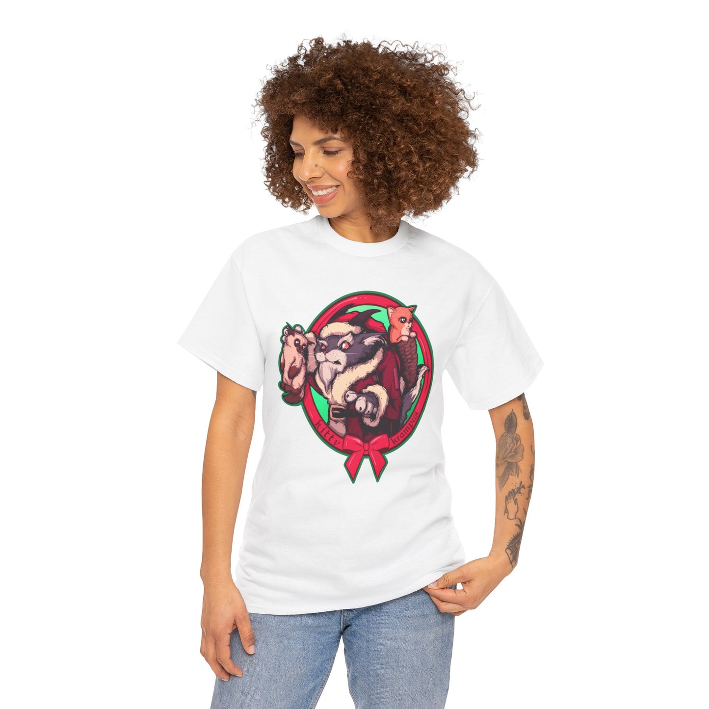 Kitty Krampus Unisex Heavy Cotton Tee