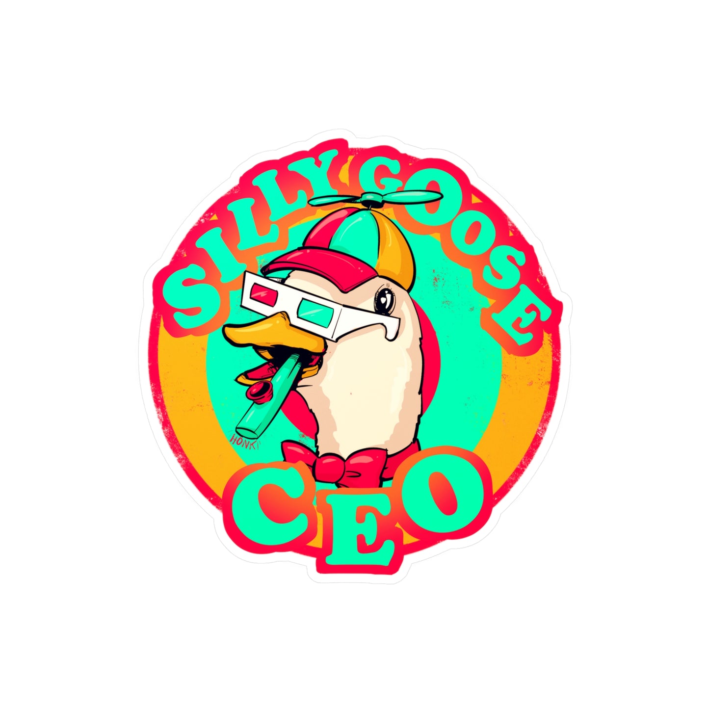 Silly Goose CEO Kiss-Cut Vinyl Decal