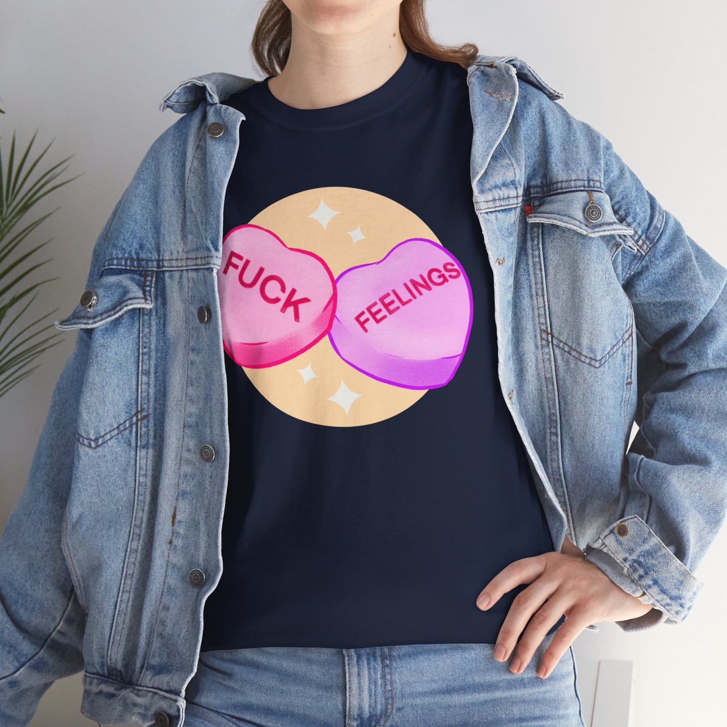 Fuck Feelings Unisex Heavy Cotton Tee