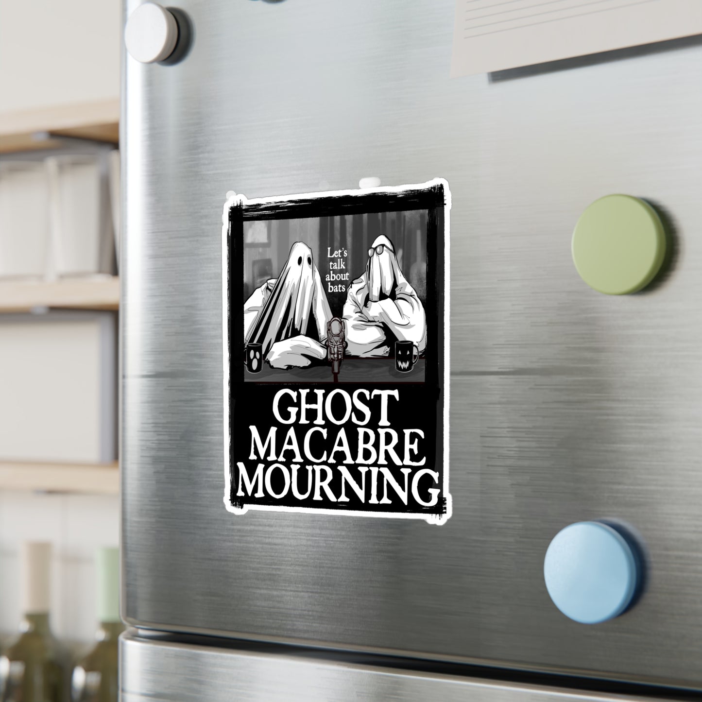 Ghost Macabre Mourning Kiss-Cut Vinyl Decal