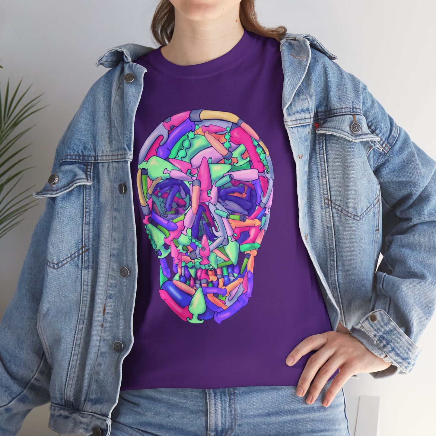 Sex Toy Skull Unisex Heavy Cotton Tee