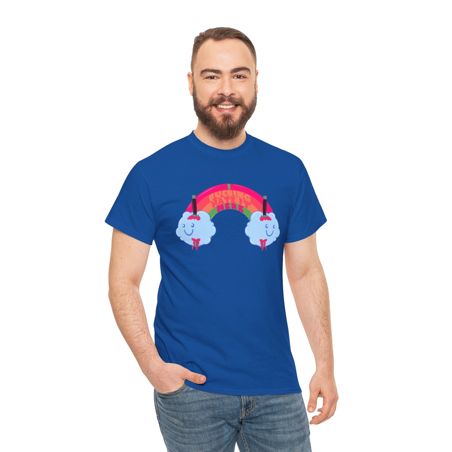 I Fucking Hate It Here Unisex Heavy Cotton Tee