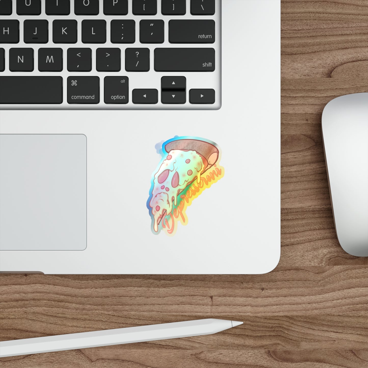 Depressoroni Holographic Die-cut Stickers