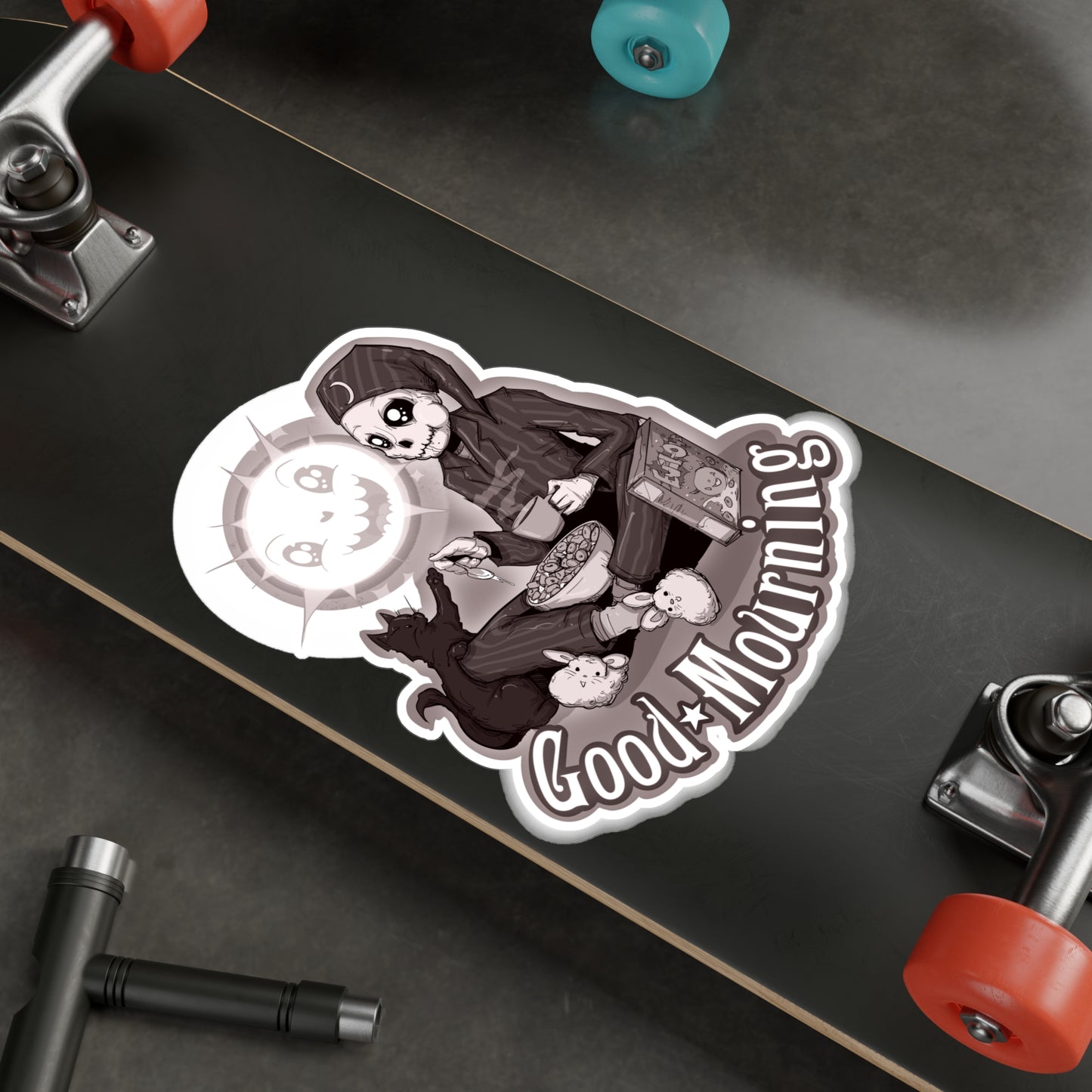 Good Mourning Kiss-Cut Vinyl Decal