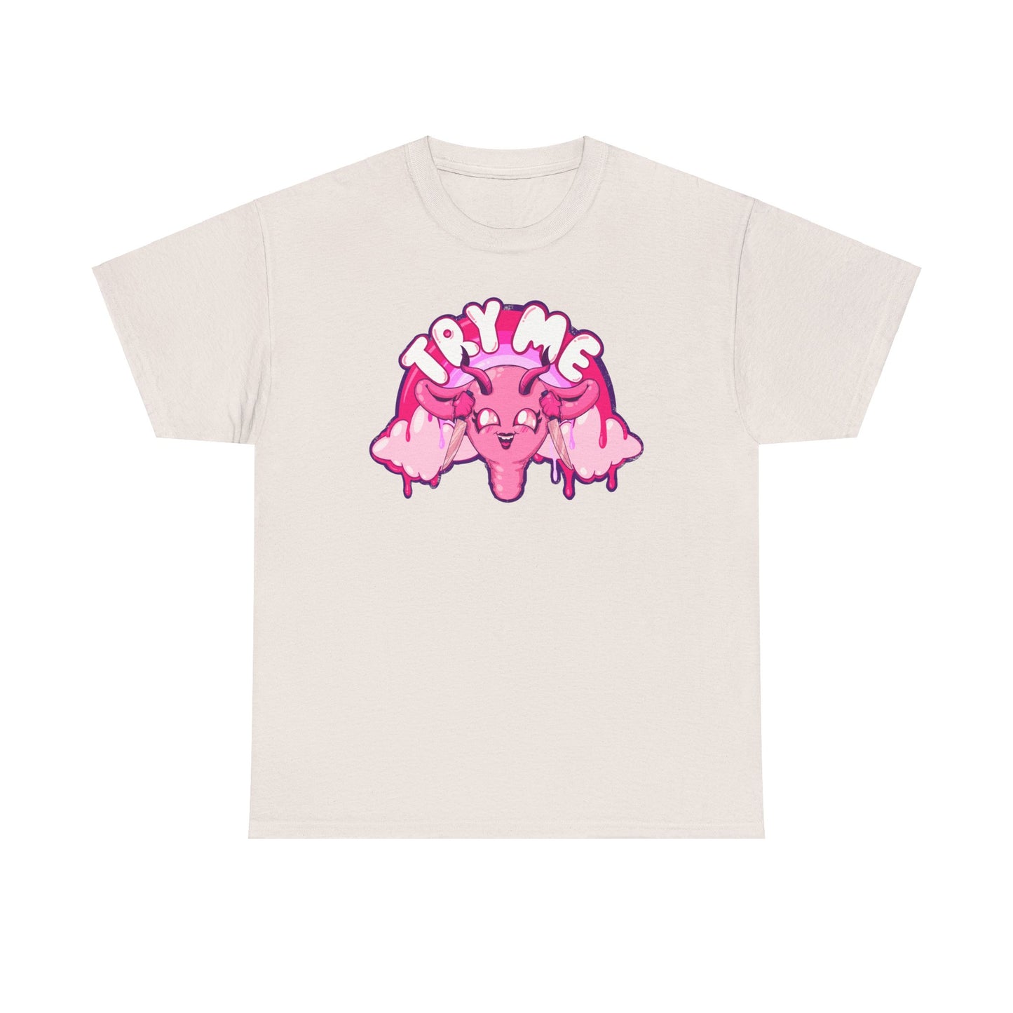 Try Me Uterus Unisex Heavy Cotton Tee