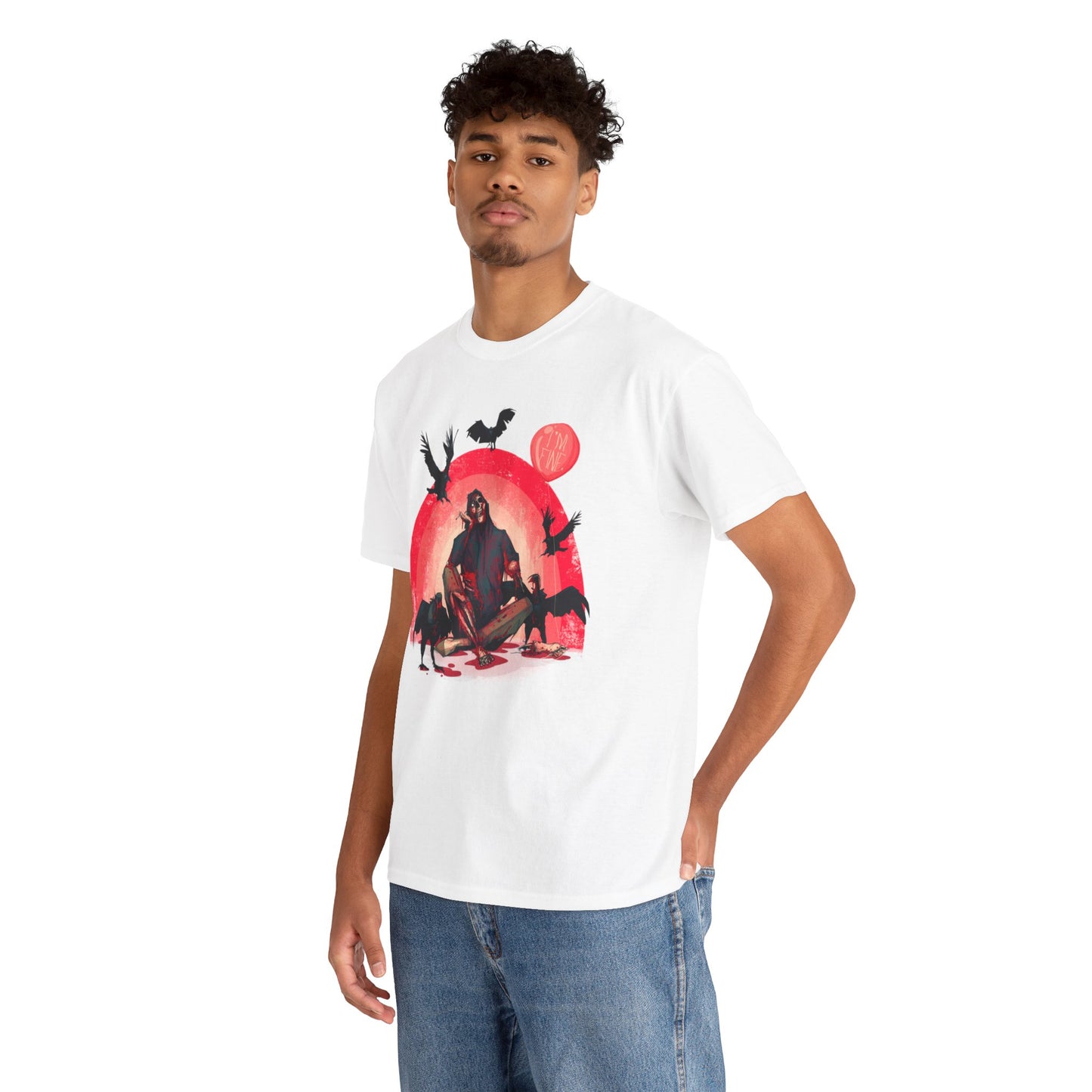 I'm Fine Unisex Heavy Cotton Tee