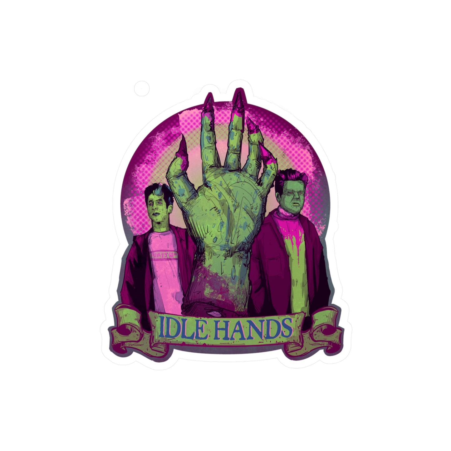 Idle Hands Kiss-Cut Vinyl Decal