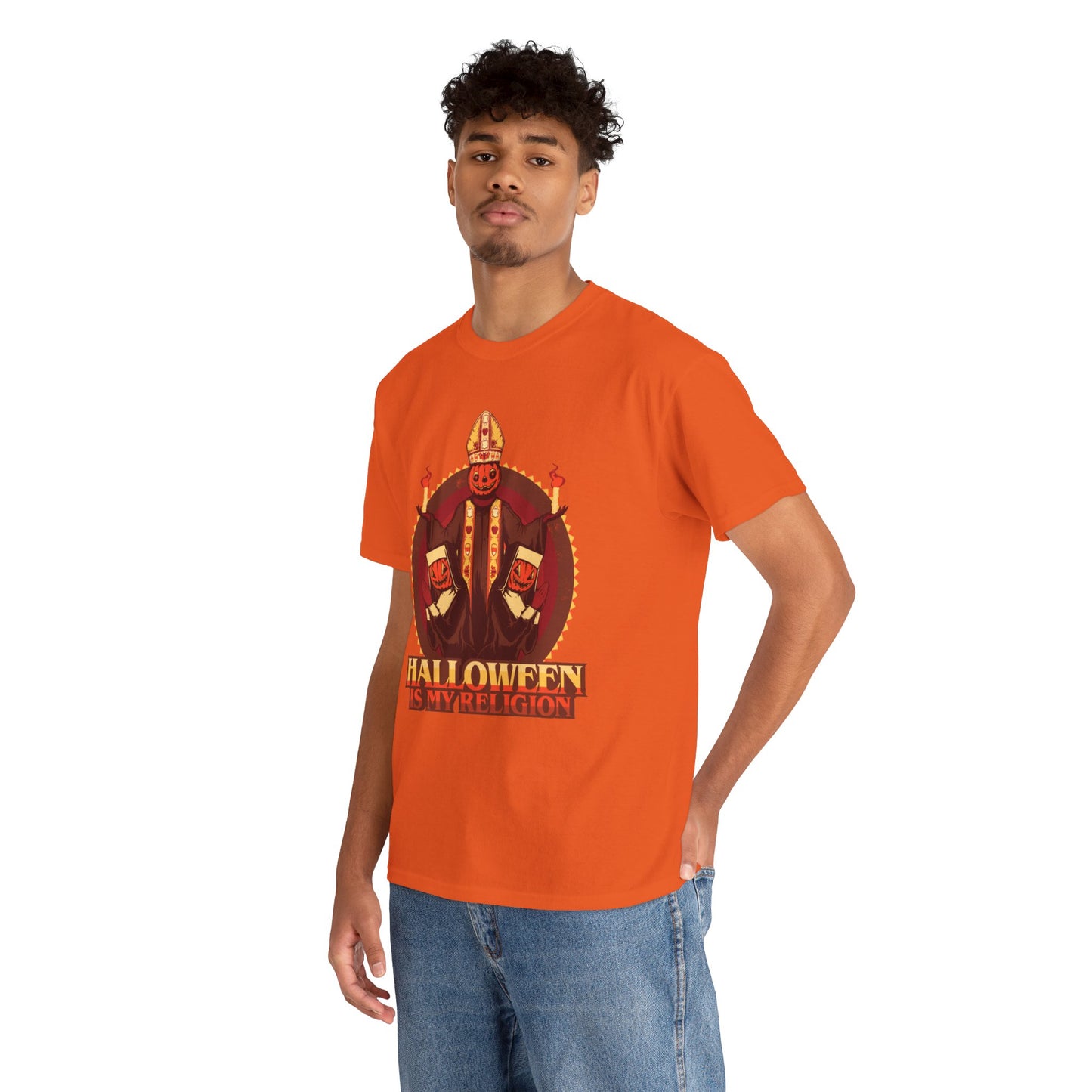 Halloween Is My Religion Unisex Heavy Cotton Tee