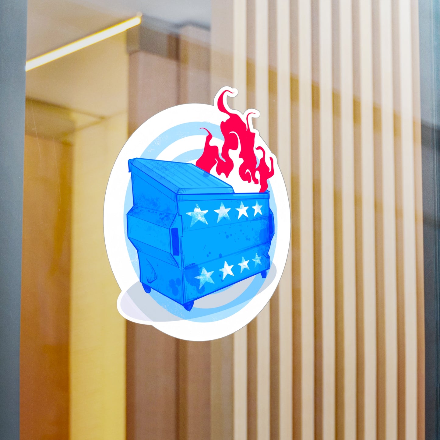 American Dumpster Fire Kiss-Cut Vinyl Decal