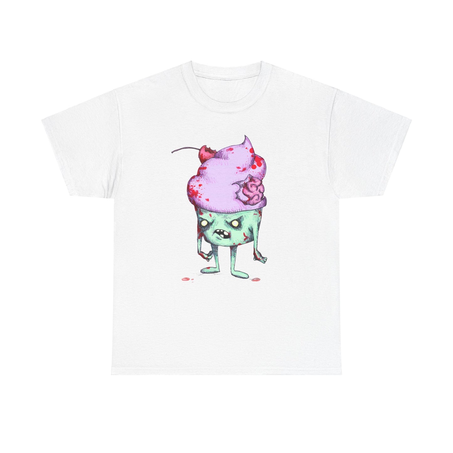 Zombie Cupcake Unisex Heavy Cotton Tee