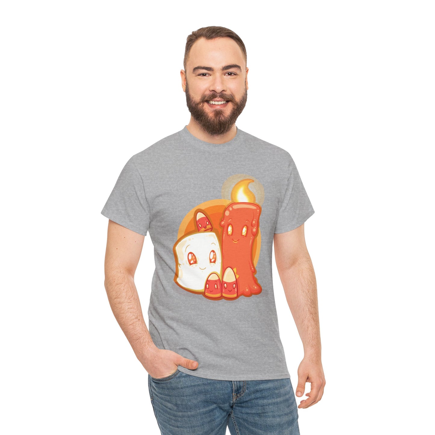 How Candy Corn Is Made Unisex Heavy Cotton Tee