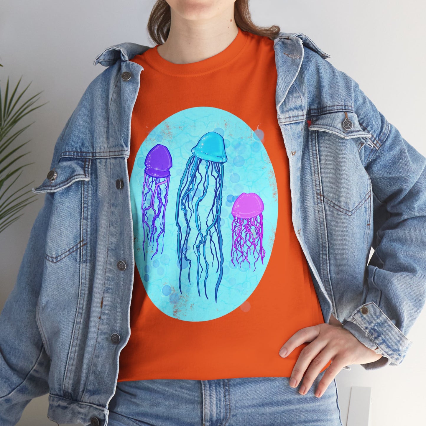 Jellyfish Varieties Unisex Heavy Cotton Tee