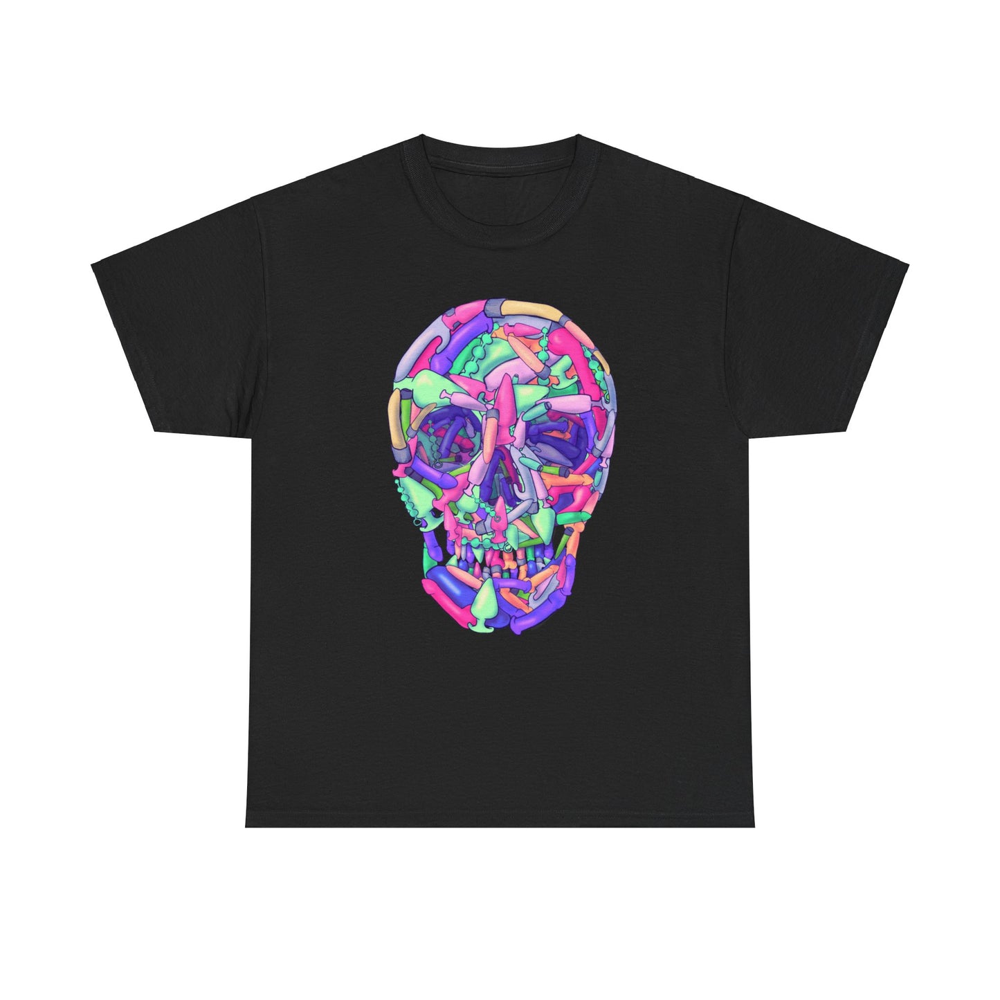 Sex Toy Skull Unisex Heavy Cotton Tee