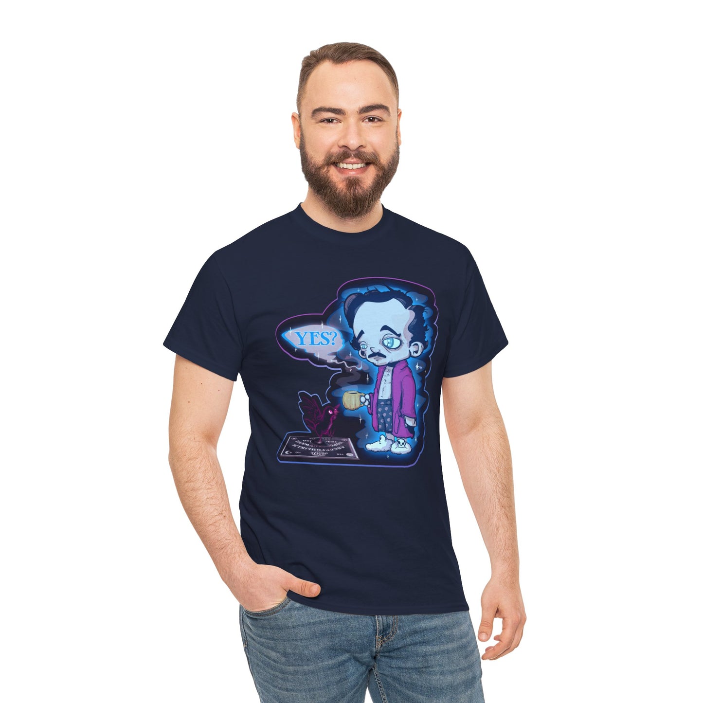 Edgar Allan Ghost Unisex Heavy Cotton Tee