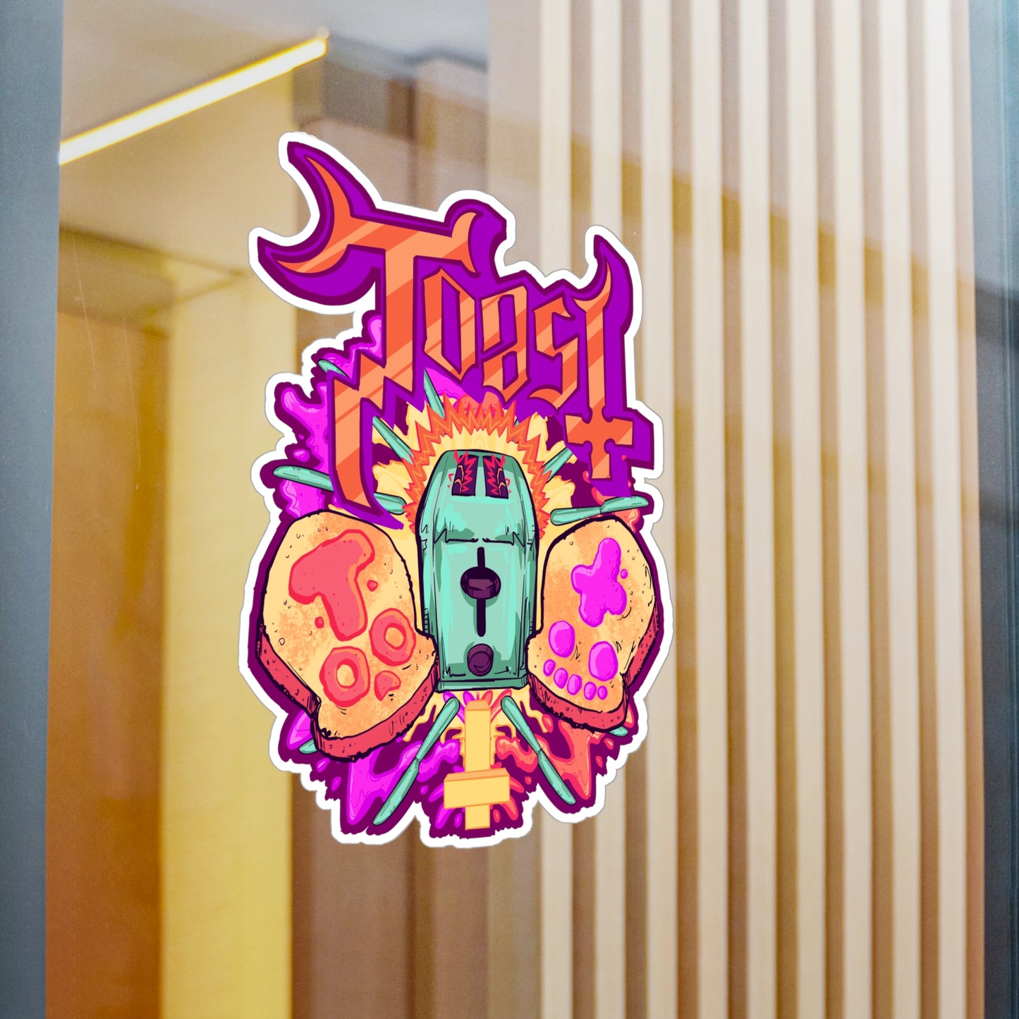 Toast Kiss-Cut Vinyl Decal
