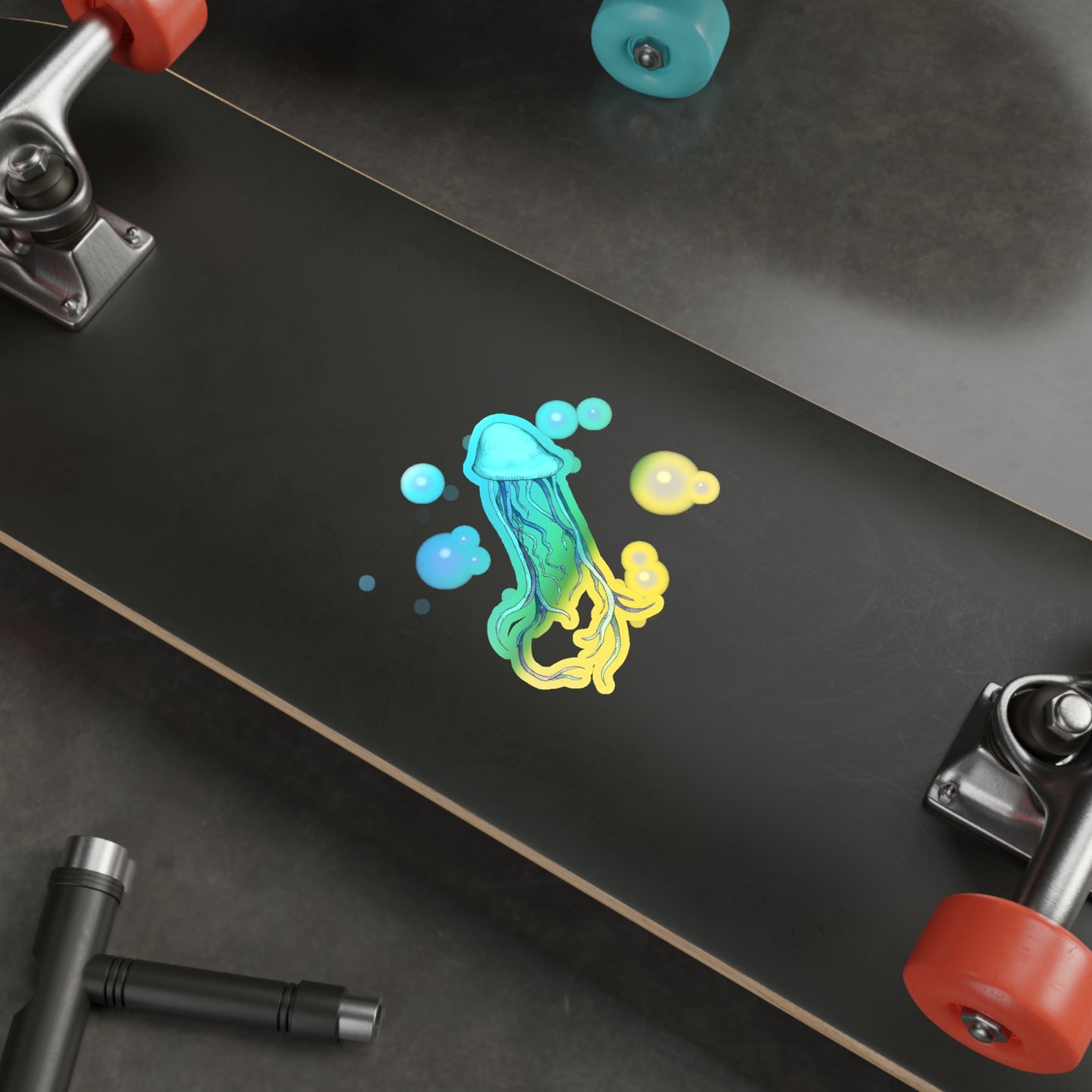 KY Jellyfish Holographic Die-cut Stickers