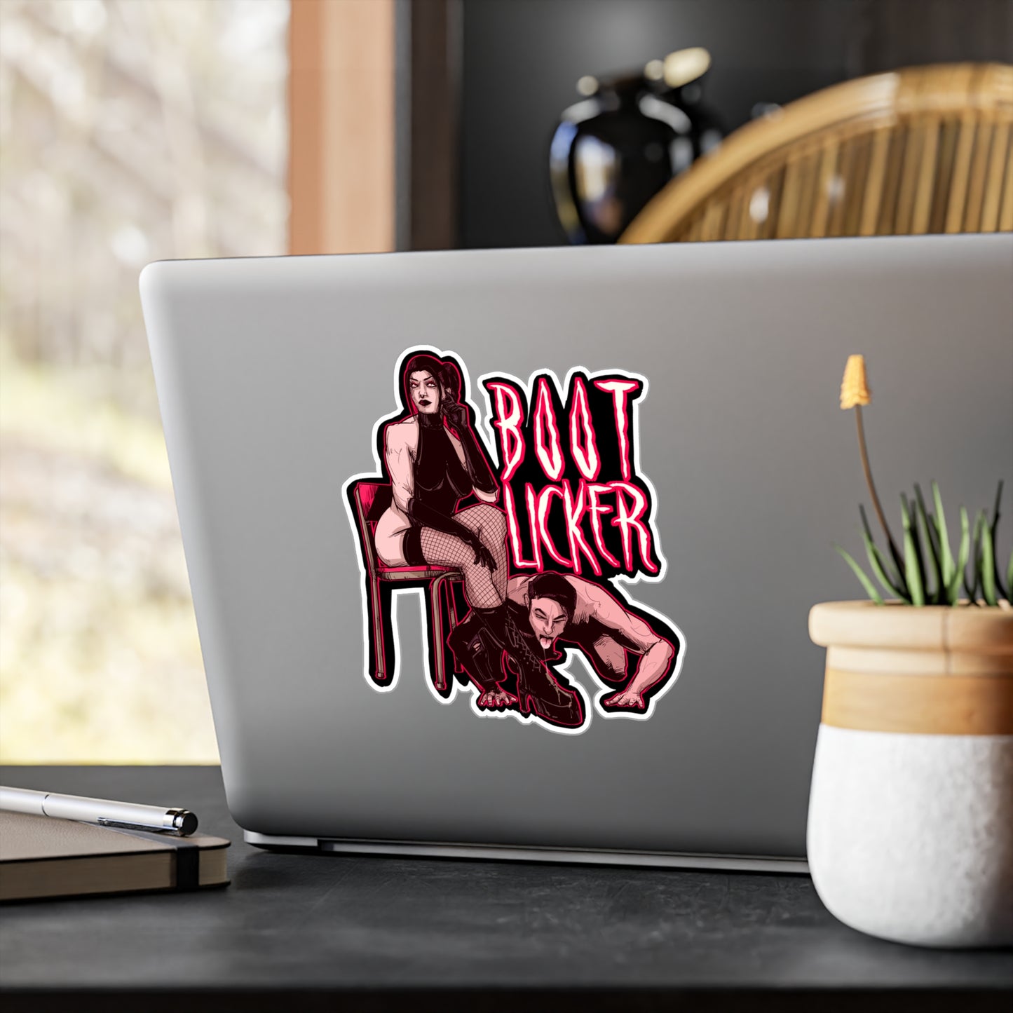 Boot Licker Kiss-Cut Vinyl Decal