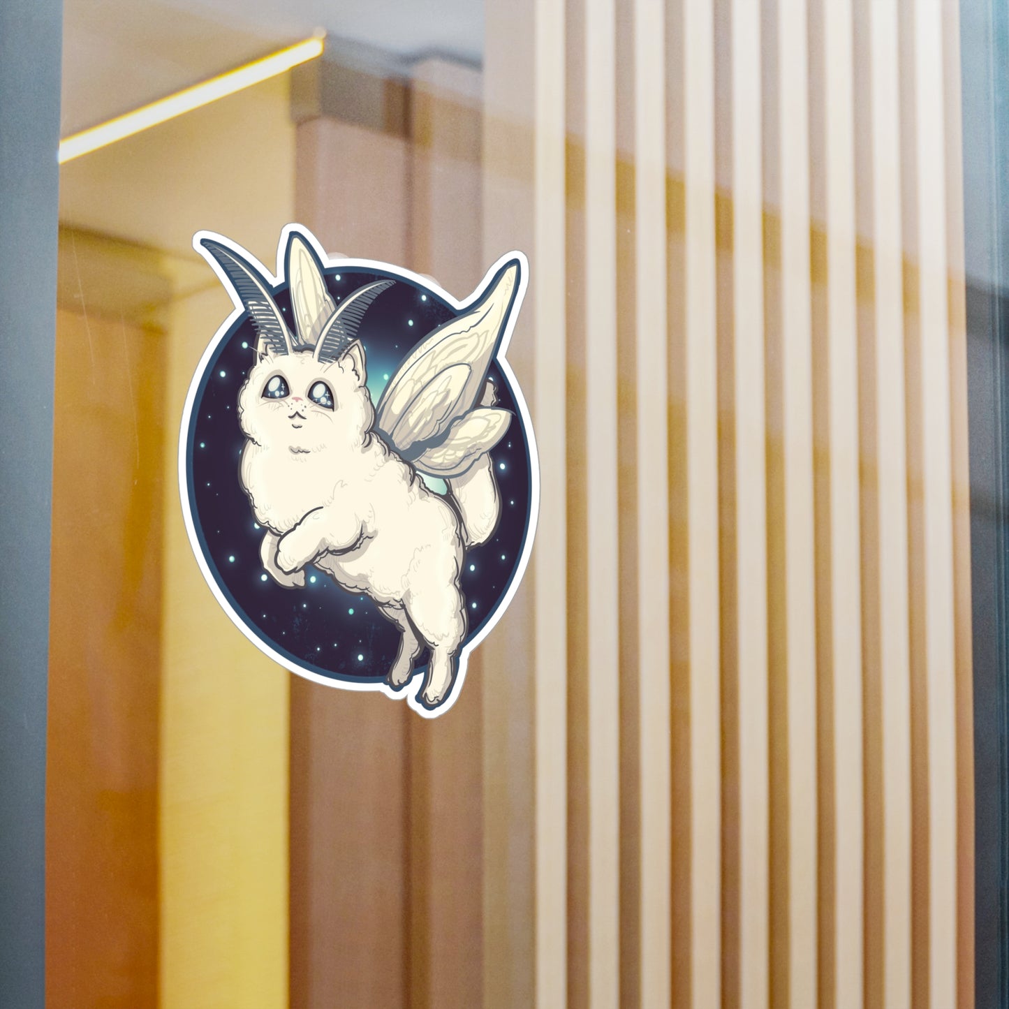 Kitty Moth Kiss-Cut Vinyl Decal