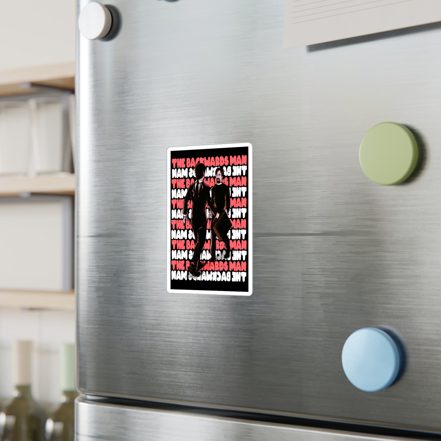 The Backwards Man Kiss-Cut Vinyl Decal