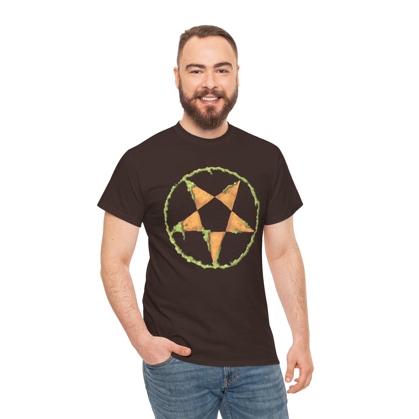 Guacamole Pentagram Unisex Heavy Cotton Tee