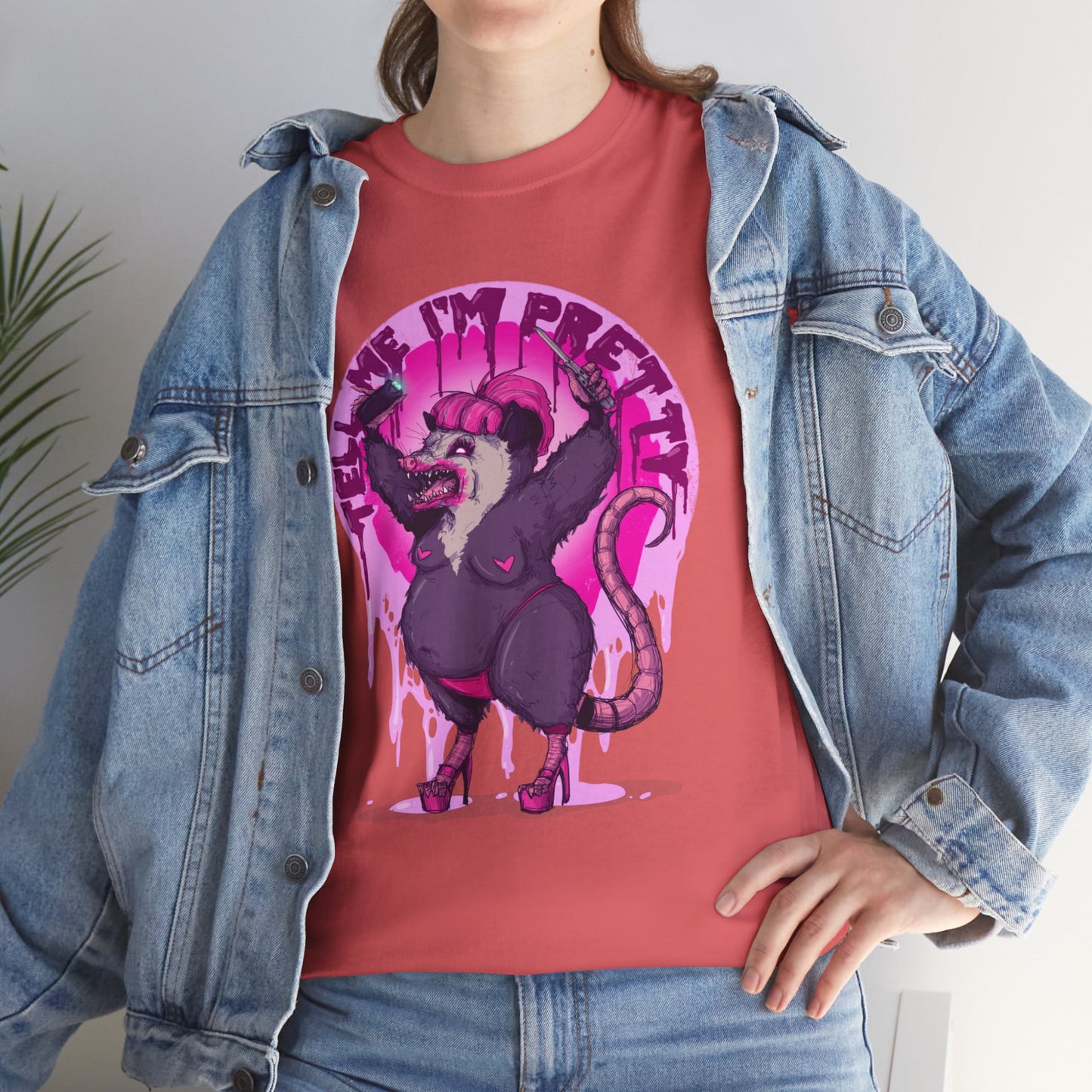 Pretty Opossum Unisex Heavy Cotton Tee