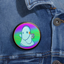 80s Ghost Pin Buttons
