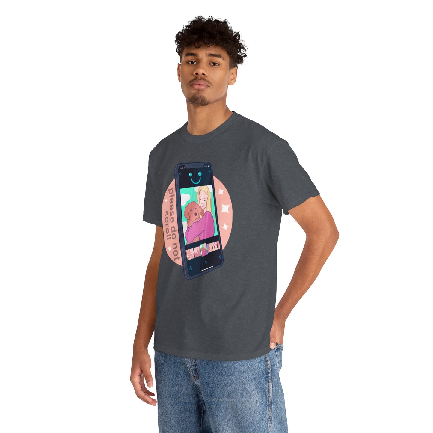 Don't Scroll Unisex Heavy Cotton Tee